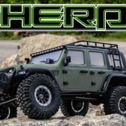 Sherpa verde oliva Crawler CR3.4 1/10 montato con radio