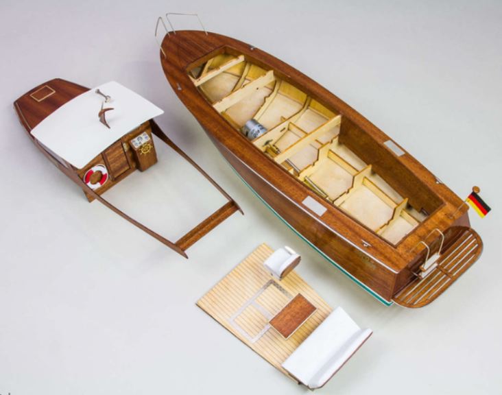 Yatch Diva cabinato radiocomandato kit in legno 580mm