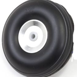 Ruota in gomma 45mm con mozzo in metallo 1pz