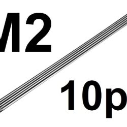 Asta filetatta M2x200mm 10pz Tiranti