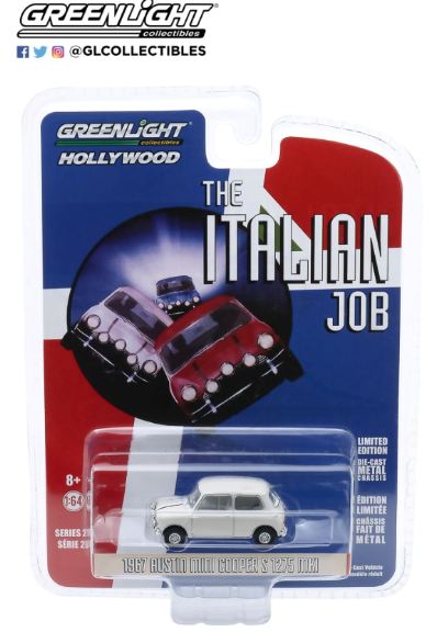 Austini Mini Cooper bianca 1/64 1967 The Italian Job