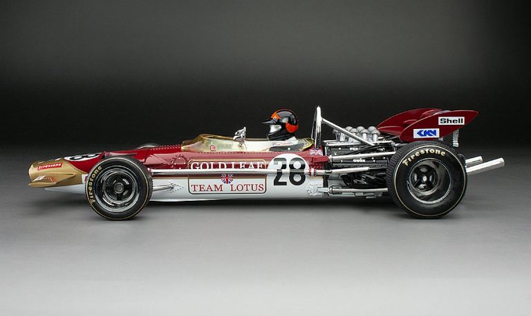 QUARTZO Lotus 49C #28 Fittipaldil 1970 1/18 GP Gran Bretagna