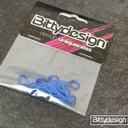 Clips carrozzeria blu 1/8 1/5 8pz destre e sinistre 4+4