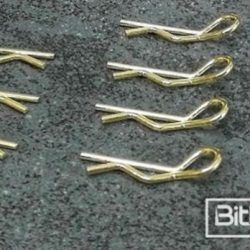 Clips carrozzeria Gold 1/10 8pz 4pz destre e 4pz sinistre