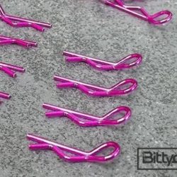 Clips carrozzeria viola 1/10 8pz 4pz destre e 4pz sinistre