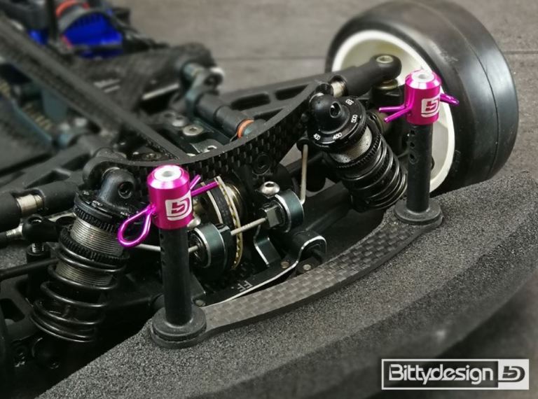 Kit di magneti 4pz 1/10 neri per forare le carrozzerie