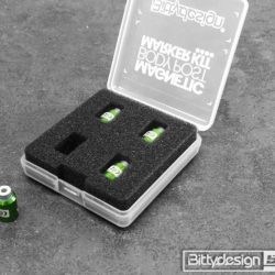 Kit di magneti 4pz 1/10 verdi per forare le carrozzerie