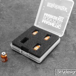 Kit di magneti 4pz 1/10 orange per forare le carrozzerie