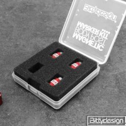 Kit di magneti 4pz 1/10 rossi per forare le carrozzerie