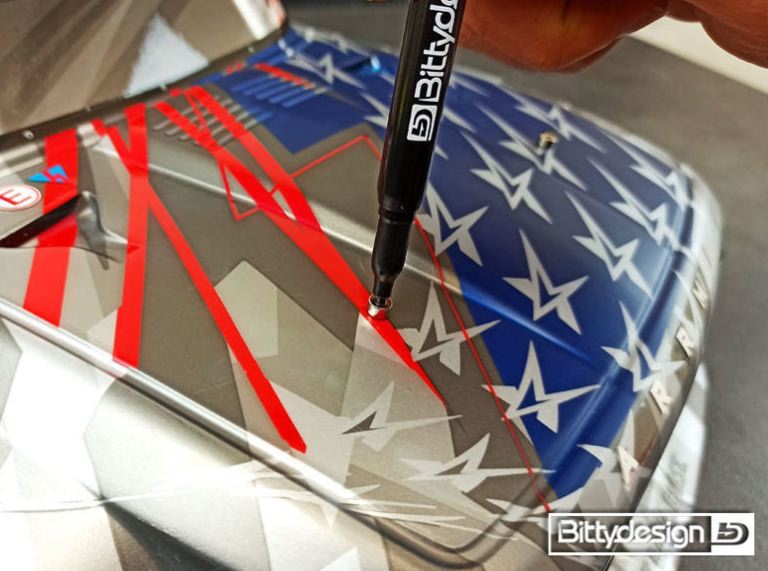 Kit di magneti 4pz rossi 1/8 per forare le carrozzerie