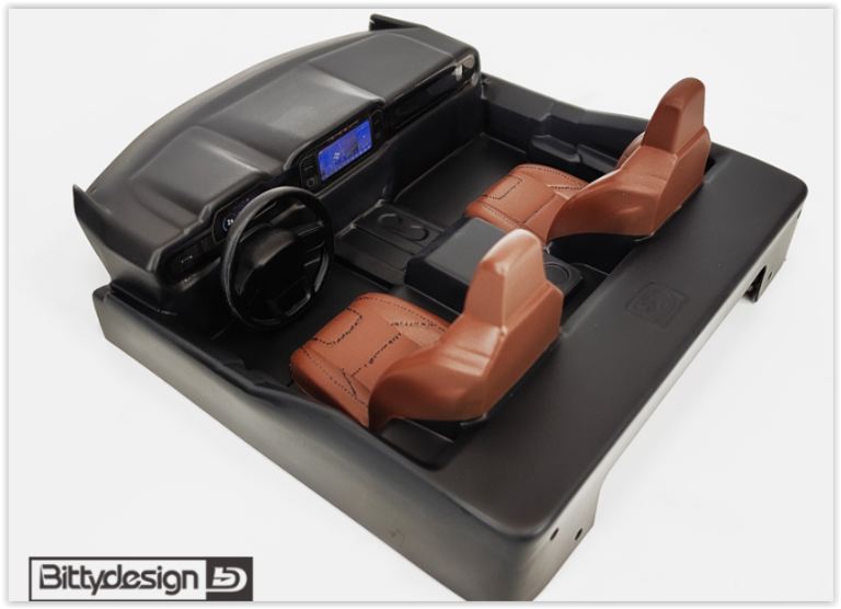 Cockpit Interno per carrozzeria ROCK1 1/10 Crawler volante non incluso