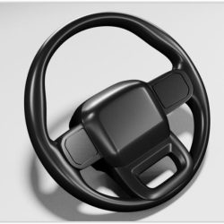 Volante per cockpit interno carrozzeria ROCK1 1/10