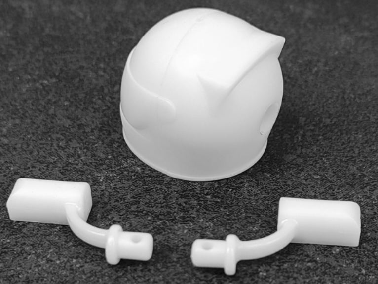 Casco pilota Formula 1 1/10 universale include gli specchietti