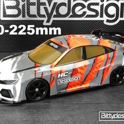 Carrozzeria Mini HC-M 210-225mm 1/10 per mini Tamiya