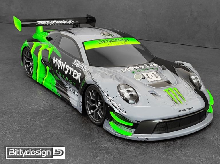 Carrozzeria GT P-GT3R 190mm 1/10 Porsche 911 GT3 passo 258mm