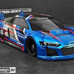 Carrozzeria GT AR8-GT3 190mm Audi R8 trasparente