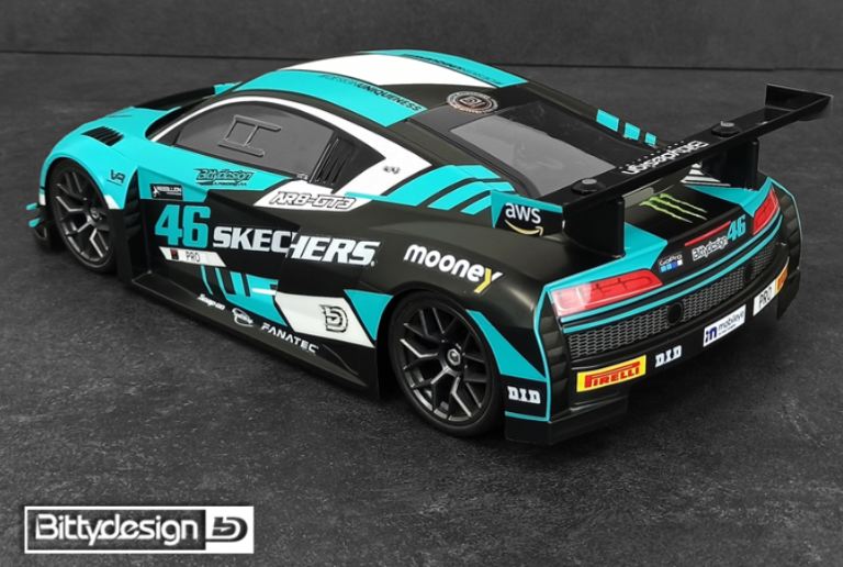 Carrozzeria GT AR8-GT3 190mm Audi R8 trasparente