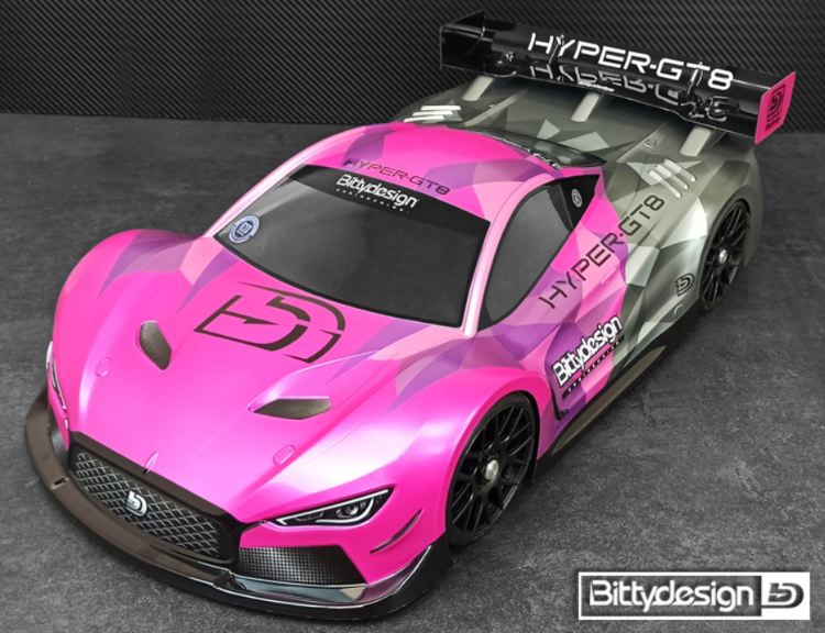 Carrozzeria Hyper GT8 1/8 GT Rally Game 325-330mm trasparente