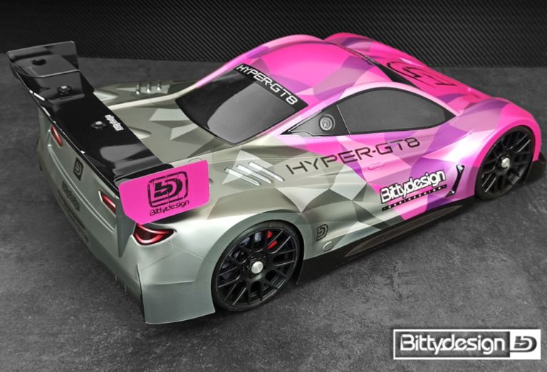 Carrozzeria Hyper GT8 1/8 GT Rally Game 325-330mm trasparente