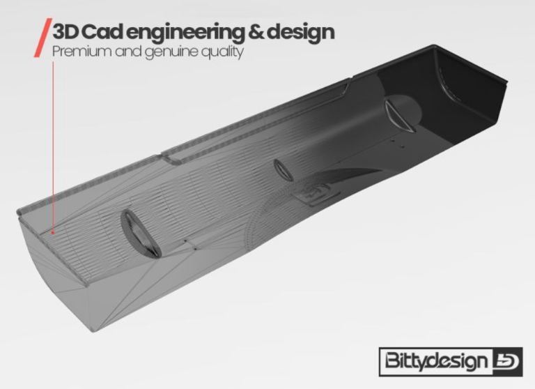 ALETTONE RIGIDO STOCK 1/10 PER CARROZZERIE DA 190mm