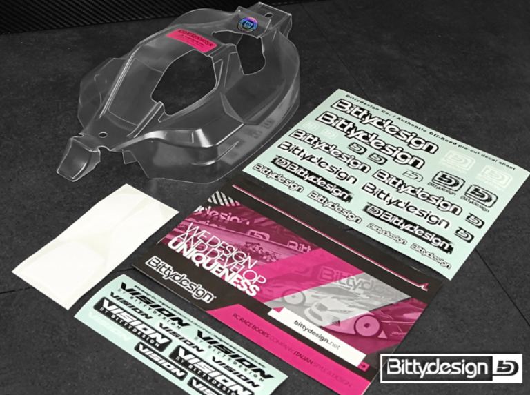 Carrozzeria VISION per Kyosho MP10 1/8 Pre-tagliata trasparente