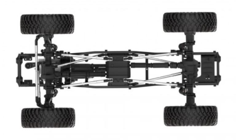 Scaler JT4 EMO giallo e bianco 1/10 montato con radio