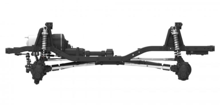 Scaler JT4 EMO giallo e bianco 1/10 montato con radio