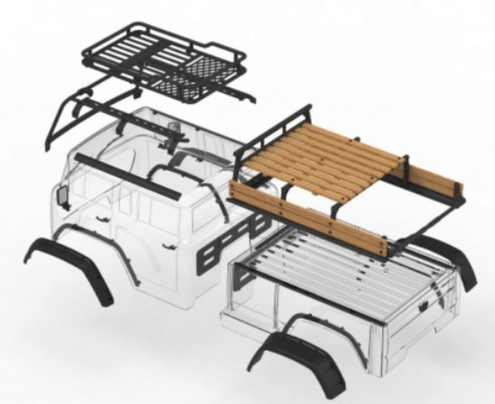 Scaler JT4 EMO giallo e bianco 1/10 montato con radio