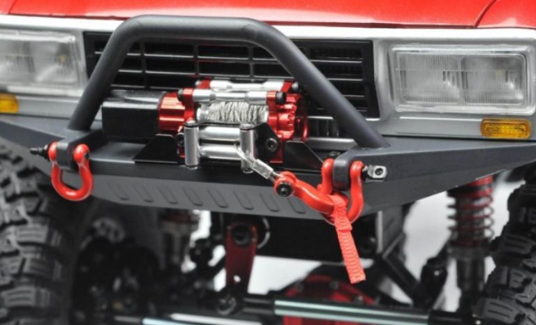 Verricello in alluminio CNC con centralina per RX waterproof