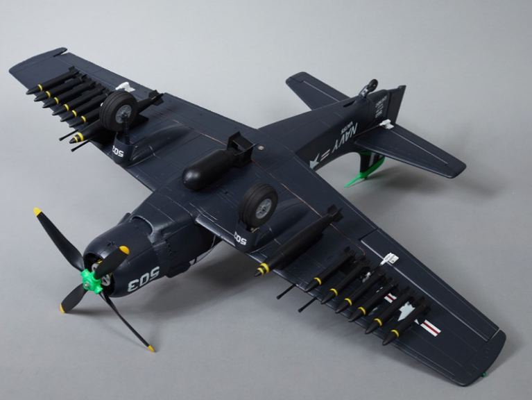 A1 Skyraider Warbird blu PNP 800mm