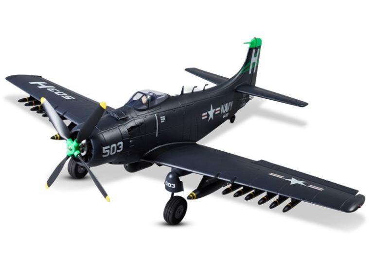 A1 Skyraider Warbird blu PNP 800mm