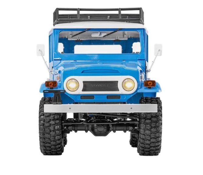 Toyota Land cruiser FJ40 blu scaler 1/10 Scaler montato con radio