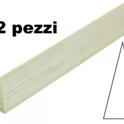 Bordo d'uscita simmetrico in balsa 10x50x100mm Confezione da 2pz