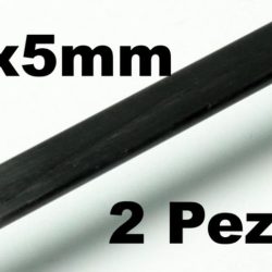 Listelli di carbonio 1x5mm 2pz lunghi 1mt