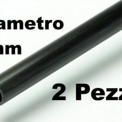 Tubetti di carbonio 3mm con interno 2mm 2pz lunghi 1mt