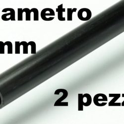 Tubetti di carbonio 4mm con interno 3mm 2pz lunghi 1mt