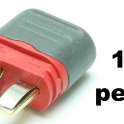 Connettori Deans T-Plug femmine 10pz con cappuccio grigio