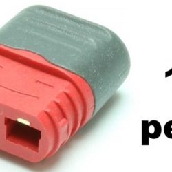 Connettori Deans T-Plug maschio 10pz con cappuccio grigio