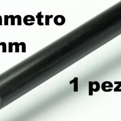 Tubo di carbonio diametro 8mm 1pz interno da 6,5mm lungo 1mt