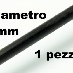 Tondino pieno in carbonio da 8mm 1pz