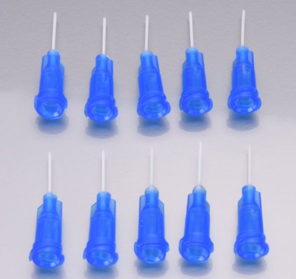 Beccucci blu di precisione 0,5mm per colla ciano ago dritto 10pz – RUDRP-0290