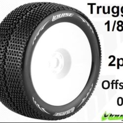 Gomme T-Turbo Truggy Offset 0 1/8 incollate su cerchi esag.17mm