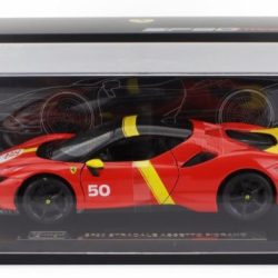Ferrari SF90 Stradale rossa Hybrid 1000hp #50 1/18 con vetrina - BUR18-16035