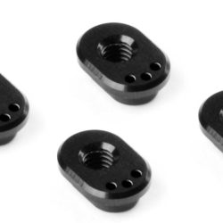 X4 boccola eccentrica in alluminio a 3 fori 4pz - HUD302312