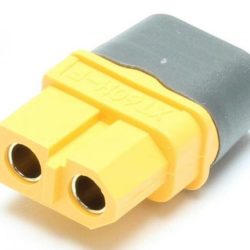 Connettori XT60H femmina 10pz con cappuccio grigio - PCH18602