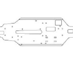 TELAIO IN ERGAL ROSSO  TS4PLUS SPESSORE 2,5mm - THUPD7661R
