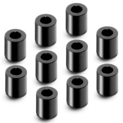 X4 spessori neri in alluminio 3x6x7,0mm 10pz - HUD303139-K