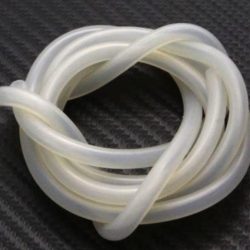 TUBO IN SILICONE 3x5mm 1mt COLORI BLU O BIANCO TRASPARENT - TFL213B20