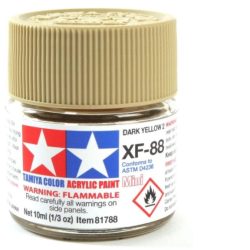 Colore acrilico XF-88 Dark Yellow 2   1pz da 10ml opaco XF88 - TAM81788-1PZ