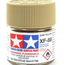 Colore acrilico XF-88 Dark Yellow 2   6pz da 10ml opaco XF88 - TAM81788